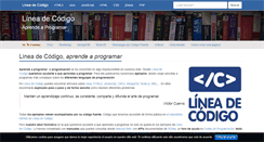 Desktop Screenshot of lineadecodigo.com