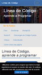 Mobile Screenshot of lineadecodigo.com